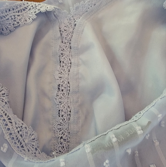 Grace Karin Baby Blue‎ Longsleeve Thin Blouse Large - Picture 8 of 12